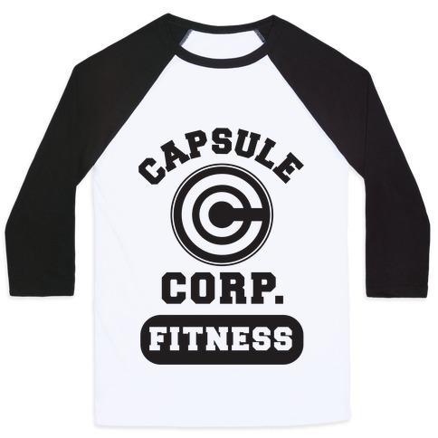 Virgin Teez  Baseball Tee Unisex Classic Baseball Tee / x-small / White/Black CAPSULE CORP. FITNESS UNISEX CLASSIC BASEBALL TEE