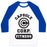 Virgin Teez  Baseball Tee Unisex Classic Baseball Tee / x-small / White/Blue CAPSULE CORP. FITNESS UNISEX CLASSIC BASEBALL TEE