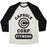 Virgin Teez  Baseball Tee Unisex Tri-Blend Baseball Tee / small / Oatmeal / Black CAPSULE CORP. FITNESS UNISEX TRI-BLEND BASEBALL TEE