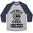 Virgin Teez  Baseball Tee Unisex Tri-Blend Baseball Tee / small / Athletic Gray / Navy CAPSULE CORP. FITNESS UNISEX TRI-BLEND BASEBALL TEE