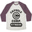 Virgin Teez  Baseball Tee Unisex Tri-Blend Baseball Tee / small / Oatmeal / Maroon CAPSULE CORP. FITNESS UNISEX TRI-BLEND BASEBALL TEE