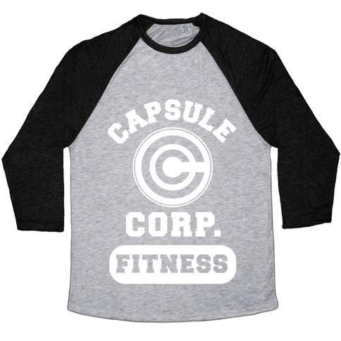 Virgin Teez  Baseball Tee Unisex Tri-Blend Baseball Tee / small / Athletic Gray / Black CAPSULE CORP. FITNESS UNISEX TRI-BLEND BASEBALL TEE