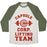 Virgin Teez  Baseball Tee Unisex Tri-Blend Baseball Tee / small / Oatmeal / Moss CAPSULE CORP. LIFTING TEAM UNISEX TRI-BLEND BASEBALL TEE