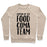 Virgin Teez  Pullover Crewneck Sweatshirt / x-small / Heathered Oatmeal CAPTAIN OF THE FOOD COMA TEAM CREWNECK SWEATSHIRT