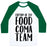 Virgin Teez  Baseball Tee Unisex Classic Baseball Tee / x-small / White/Dark Green CAPTAIN OF THE FOOD COMA TEAM UNISEX CLASSIC BASEBALL TEE