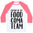 Virgin Teez  Baseball Tee Unisex Classic Baseball Tee / x-small / White/Neon Pink CAPTAIN OF THE FOOD COMA TEAM UNISEX CLASSIC BASEBALL TEE