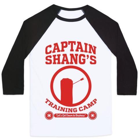 Virgin Teez  Baseball Tee Unisex Classic Baseball Tee / x-small / White/Black CAPTAIN SHANG'S TRAINING CAMP UNISEX CLASSIC BASEBALL TEE
