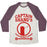 Virgin Teez  Baseball Tee Unisex Tri-Blend Baseball Tee / small / Oatmeal / Maroon CAPTAIN SHANG'S TRAINING CAMP UNISEX TRI-BLEND BASEBALL TEE