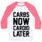Virgin Teez  Baseball Tee Unisex Classic Baseball Tee / x-small / White/Neon Pink CARBS NOW CARDIO LATER UNISEX CLASSIC BASEBALL TEE