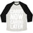 Virgin Teez  Baseball Tee Unisex Tri-Blend Baseball Tee / small / Oatmeal / Black CARBS NOW CARDIO LATER WHITE PRINT UNISEX TRI-BLEND BASEBALL TEE