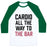 Virgin Teez  Baseball Tee Unisex Classic Baseball Tee / x-small / White/Dark Green CARDIO ALL THE WAY TO THE BAR UNISEX CLASSIC BASEBALL TEE