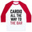 Virgin Teez  Baseball Tee Unisex Classic Baseball Tee / x-small / White/Red CARDIO ALL THE WAY TO THE BAR UNISEX CLASSIC BASEBALL TEE