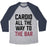 Virgin Teez  Baseball Tee Unisex Tri-Blend Baseball Tee / small / Athletic Gray / Navy CARDIO ALL THE WAY TO THE BAR UNISEX TRI-BLEND BASEBALL TEE