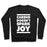 Virgin Teez  Pullover Crewneck Sweatshirt / x-small / Black CARDIO DOESN'T SPARK JOY CREWNECK SWEATSHIRT
