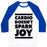Virgin Teez  Baseball Tee Unisex Classic Baseball Tee / x-small / White/Blue CARDIO DOESN'T SPARK JOY UNISEX CLASSIC BASEBALL TEE