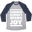 Virgin Teez  Baseball Tee Unisex Tri-Blend Baseball Tee / small / Athletic Gray / Navy CARDIO DOESN'T SPARK JOY UNISEX TRI-BLEND BASEBALL TEE
