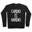 Virgin Teez  Pullover Crewneck Sweatshirt / x-small / Black CARDIO IS HARDIO CREWNECK SWEATSHIRT