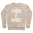 Virgin Teez  Pullover Crewneck Sweatshirt / x-small / Heathered Oatmeal CARDIO IS HARDIO CREWNECK SWEATSHIRT