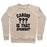 Virgin Teez  Pullover Crewneck Sweatshirt / x-small / Heathered Oatmeal CARDIO? IS THAT SPANISH? CREWNECK SWEATSHIRT
