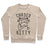 Virgin Teez  Pullover Crewneck Sweatshirt / x-small / Heathered Oatmeal CARDIO KITTY CREWNECK SWEATSHIRT