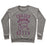 Virgin Teez  Pullover Crewneck Sweatshirt / x-small / Heathered Gray CARDIO KITTY CREWNECK SWEATSHIRT