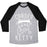 Virgin Teez  Baseball Tee Unisex Tri-Blend Baseball Tee / small / Athletic Gray / Black CARDIO KITTY UNISEX TRI-BLEND BASEBALL TEE
