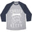 Virgin Teez  Baseball Tee Unisex Tri-Blend Baseball Tee / small / Athletic Gray / Navy CARDIO KITTY UNISEX TRI-BLEND BASEBALL TEE