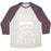 Virgin Teez  Baseball Tee Unisex Tri-Blend Baseball Tee / small / Oatmeal / Maroon CARDIO KITTY UNISEX TRI-BLEND BASEBALL TEE