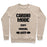 Virgin Teez  Pullover Crewneck Sweatshirt / x-small / Heathered Oatmeal CARDIO MODE: HARD CREWNECK SWEATSHIRT
