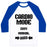 Virgin Teez  Baseball Tee Unisex Classic Baseball Tee / x-small / White/Blue CARDIO MODE: HARD UNISEX CLASSIC BASEBALL TEE
