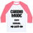 Virgin Teez  Baseball Tee Unisex Classic Baseball Tee / x-small / White/Neon Pink CARDIO MODE: HARD UNISEX CLASSIC BASEBALL TEE