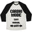 Virgin Teez  Baseball Tee Unisex Tri-Blend Baseball Tee / small / Oatmeal / Black CARDIO MODE: HARD UNISEX TRI-BLEND BASEBALL TEE