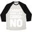 Virgin Teez  Baseball Tee Unisex Tri-Blend Baseball Tee / small / Oatmeal / Black CARDIO MORE LIKE CARDI-NO UNISEX TRI-BLEND BASEBALL TEE