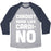 Virgin Teez  Baseball Tee Unisex Tri-Blend Baseball Tee / small / Athletic Gray / Navy CARDIO MORE LIKE CARDI-NO UNISEX TRI-BLEND BASEBALL TEE