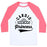Virgin Teez  Baseball Tee Unisex Classic Baseball Tee / x-small / White/Neon Pink CARDIO PRINCESS UNISEX CLASSIC BASEBALL TEE