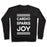 Virgin Teez  Pullover Crewneck Sweatshirt / x-small / Black CARDIO SPARKS JOY CREWNECK SWEATSHIRT