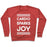 Virgin Teez  Pullover Crewneck Sweatshirt / x-small / Heathered Red CARDIO SPARKS JOY CREWNECK SWEATSHIRT