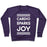 Virgin Teez  Pullover Crewneck Sweatshirt / x-small / Purple CARDIO SPARKS JOY CREWNECK SWEATSHIRT