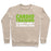 Virgin Teez  Pullover Crewneck Sweatshirt / x-small / Heathered Oatmeal CARDIO TRAINING IS WHY I WON'T BE ZOMBIE FOOD CREWNECK SWEATSHIRT