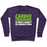 Virgin Teez  Pullover Crewneck Sweatshirt / x-small / Purple CARDIO TRAINING IS WHY I WON'T BE ZOMBIE FOOD CREWNECK SWEATSHIRT