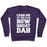 Virgin Teez  Pullover Crewneck Sweatshirt / x-small / Purple CASH ME AT THE GYM WHITE PRINT CREWNECK SWEATSHIRT