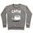 Virgin Teez  Pullover Crewneck Sweatshirt / x-small / Heathered Gray CATIO CREWNECK SWEATSHIRT