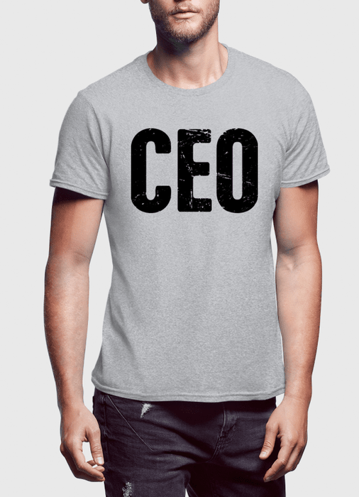 Virgin Teez T-shirt SMALL / Black CEO Half Sleeves T-shirt