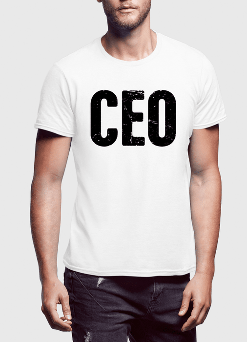 Virgin Teez T-shirt SMALL / Black CEO Half Sleeves T-shirt
