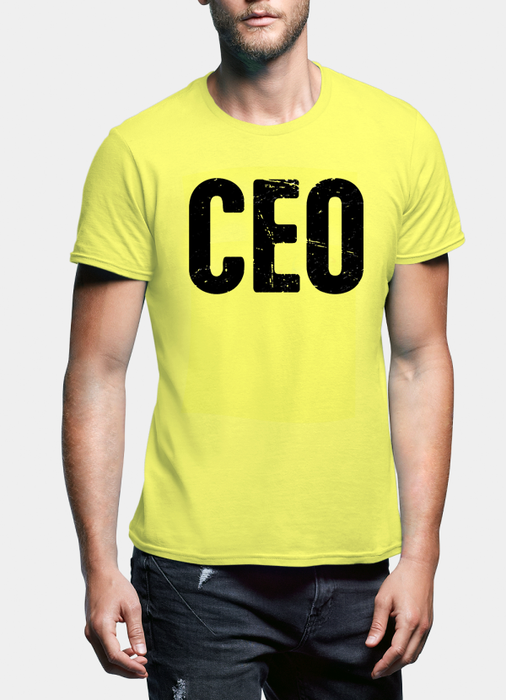 Virgin Teez T-shirt SMALL / Black CEO Half Sleeves T-shirt