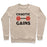 Virgin Teez  Pullover Crewneck Sweatshirt / x-small / Heathered Oatmeal CHAOTIC GAINS CREWNECK SWEATSHIRT