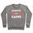Virgin Teez  Pullover Crewneck Sweatshirt / x-small / Heathered Gray CHAOTIC GAINS CREWNECK SWEATSHIRT