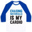 Virgin Teez  Baseball Tee Unisex Classic Baseball Tee / x-small / White/Blue CHASING WATERFALLS IS MY CARDIO UNISEX CLASSIC BASEBALL TEE