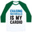Virgin Teez  Baseball Tee Unisex Classic Baseball Tee / x-small / White/Dark Green CHASING WATERFALLS IS MY CARDIO UNISEX CLASSIC BASEBALL TEE
