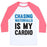 Virgin Teez  Baseball Tee Unisex Classic Baseball Tee / x-small / White/Neon Pink CHASING WATERFALLS IS MY CARDIO UNISEX CLASSIC BASEBALL TEE